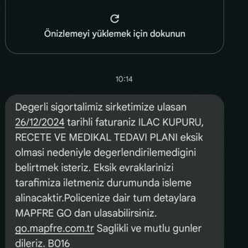 Mapfre Sigorta'da Sağlık Sigortası Teminatı Sorunu