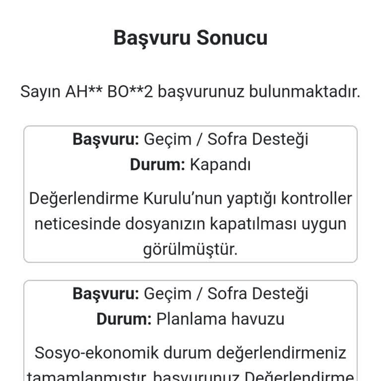 Adres Değişikliği Nedeniyle Yardım Kartı Sorunu