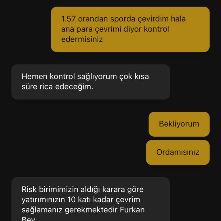 Haksız Çevrim Talebi Ve Ödeme Sorunu