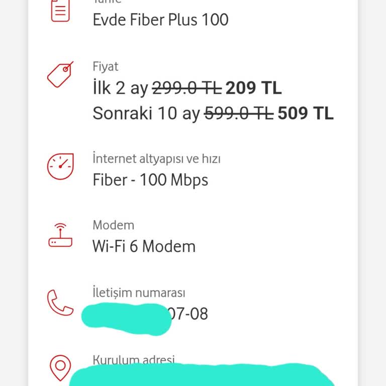 Vodafone Evde İnternet Başvurusunda İletişim Sorunu