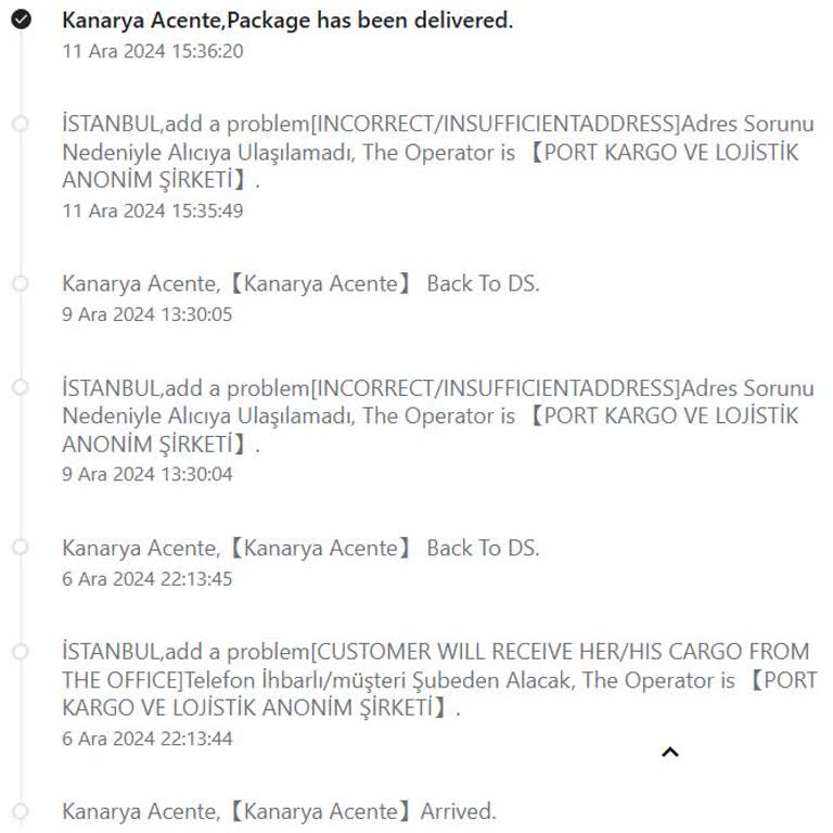 Yanlış Adrese Teslimat Ve İlgisiz Müşteri Hizmeti