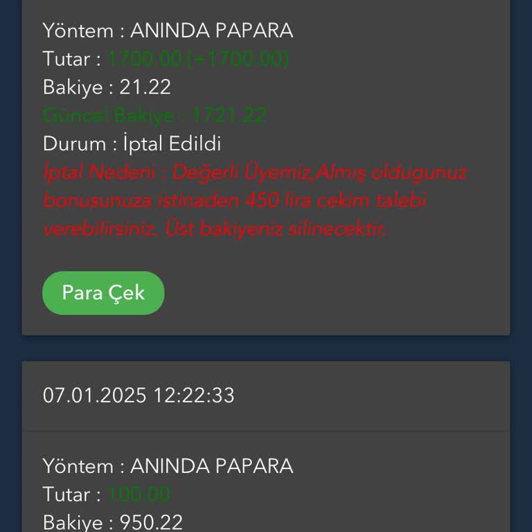 Kazanç Sağladığım Sitede Hayal Kırıklığı