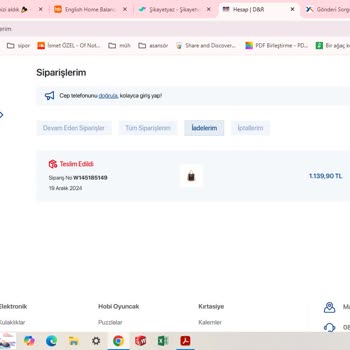 D&R İade Sürecinde Yaşanan Uzun Süreli Mağduriyet