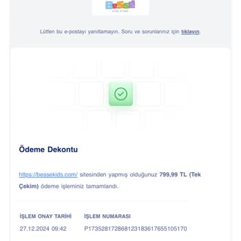 Bessekids'ten Aldığım Ürünün Belirsizliği