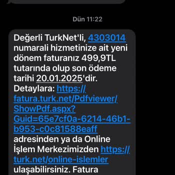 TurkNet'ten Beklenmedik Fatura Şoku