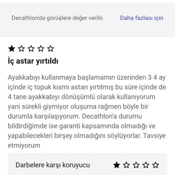 Decathlon Ayakkabılarında Kalite Sorunu Ve İade Zorluğu