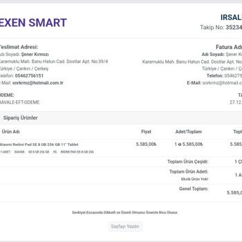 Kargolama Gecikmesi Ve İade Sorunu Yaşatan Firma