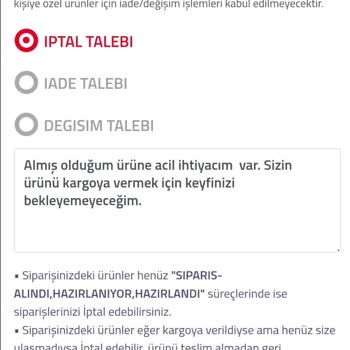 Kargolama Gecikmesi Ve İade Sorunu Yaşatan Firma