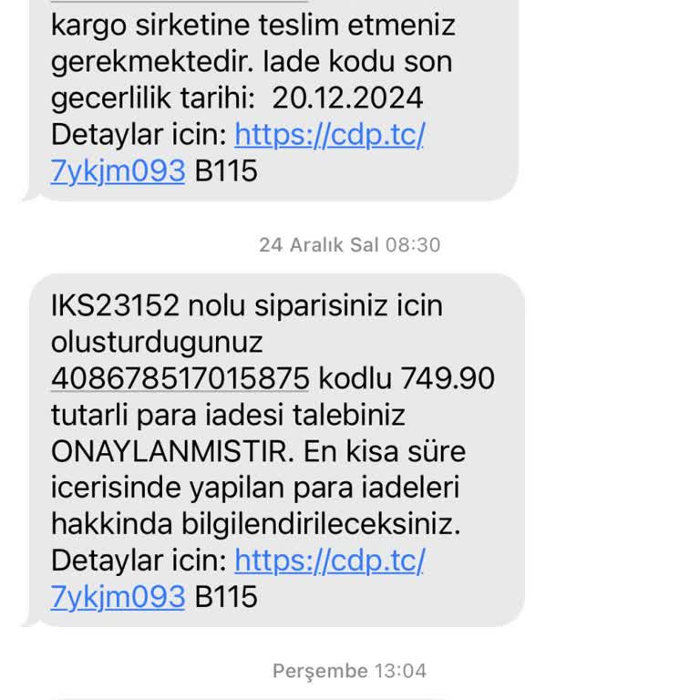 Deforme Avize Ve İade Sorunu