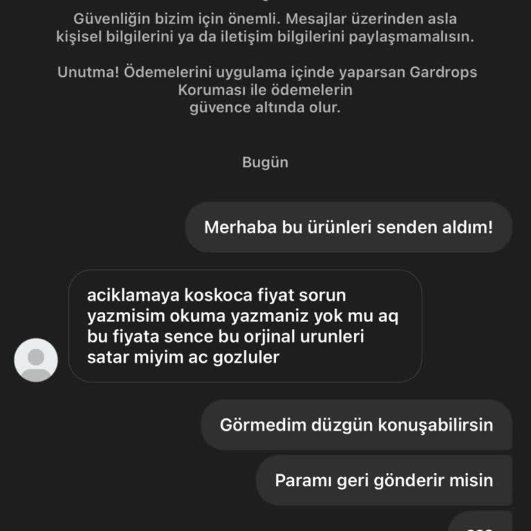 Gardrops'ta Aldatıcı Satış Ve Hakaret