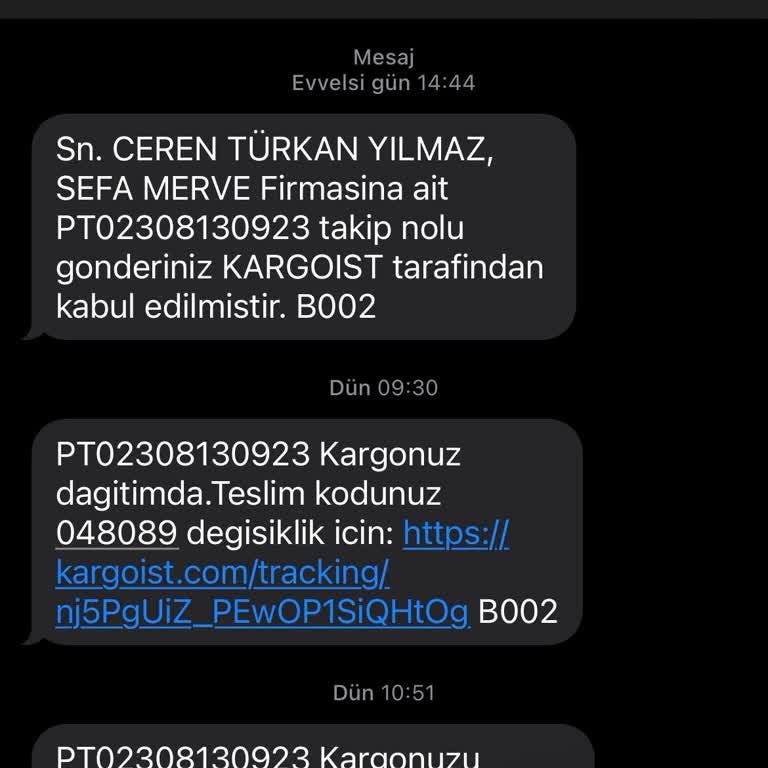 Teslim Edilmeyen Sipariş Ve İade Talebi
