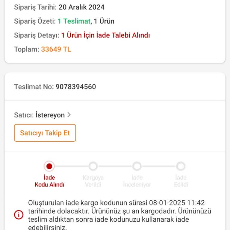 Trendyol'dan Aldığım Buzdolabı 17 Gündür Teslim Edilmedi