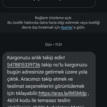 Aras Kargo Natoyolu Şubesi'nde Yaşanan Teslimat Sorunu