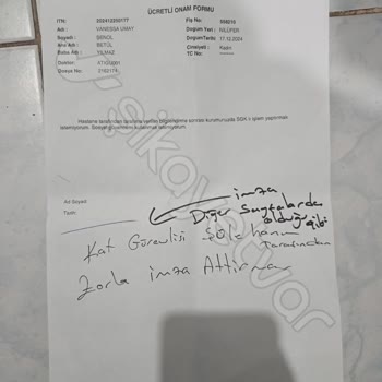 SGK Anlaşması Olmayan Doktor Yönlendirmesi Ve Ücret Talebi