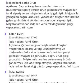 N11 Yanlış Ürün Teslimatı Ve Mağduriyet!