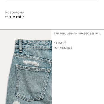 Zara'nın İade Sürecinde Müşteri Hizmetleri Sorunu