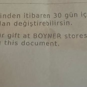 Boyner Now'da Sistemsel Arıza Nedeniyle Değişim Sorunu