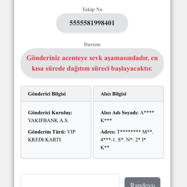 Kuryenet İle İletişim Sorunu Ve Kredi Kartı Teslimatındaki Aksaklık