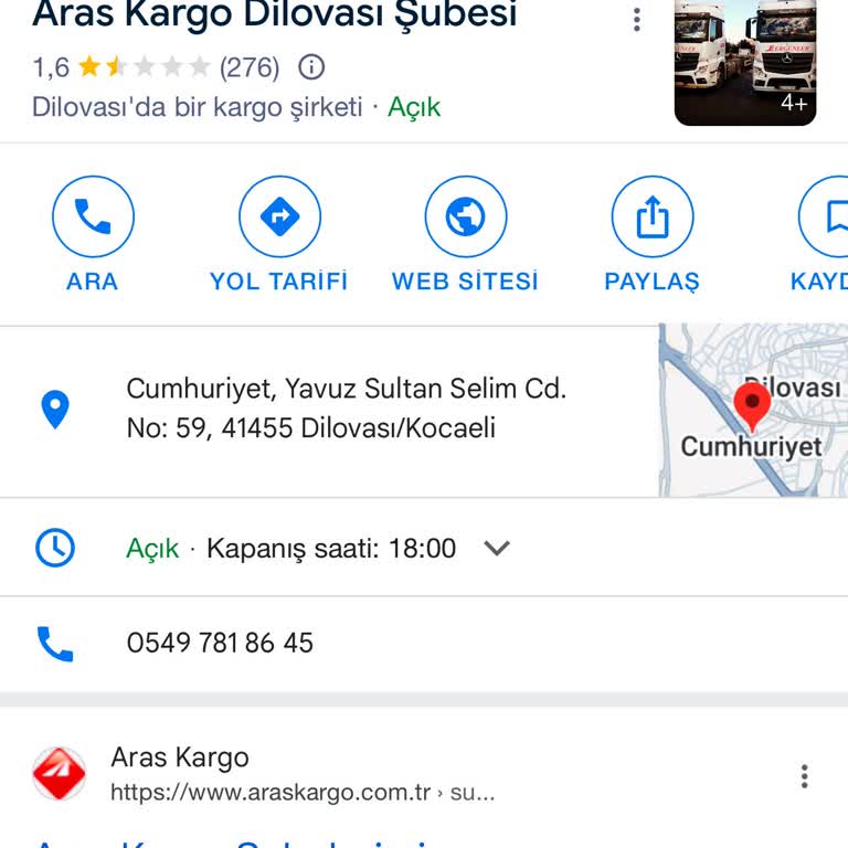 Aras Kargo'nun Kurye Hizmetindeki Sürekli Aksaklıklar