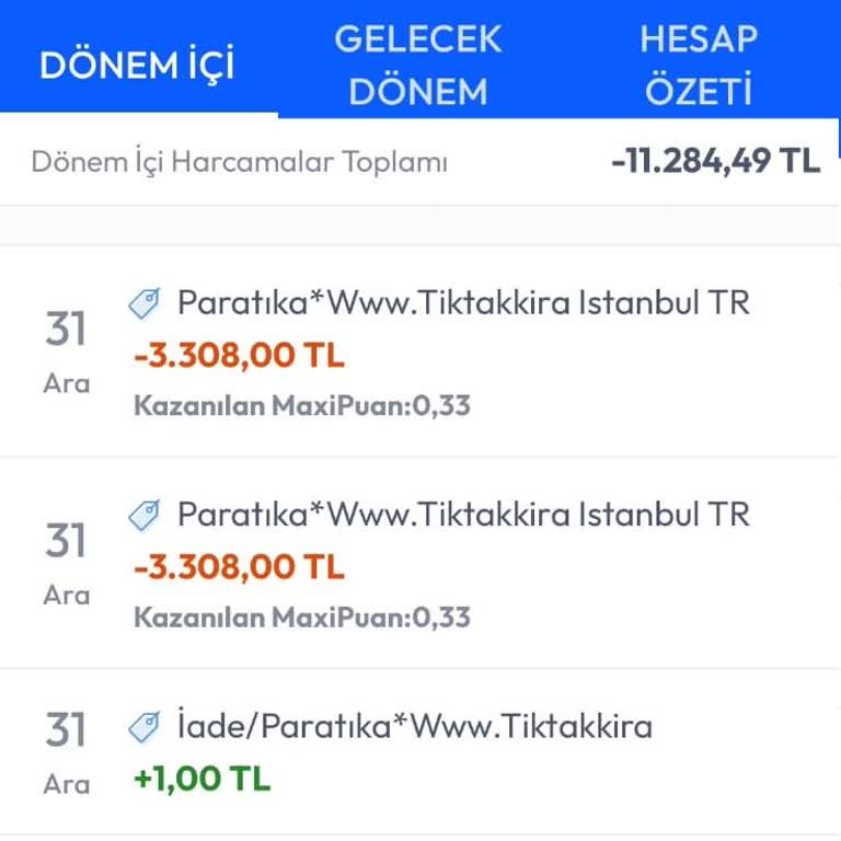 Yanlış Çekim Ve Eksi Bakiye Sorunu