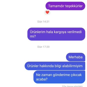 Ürün Teslimatı Ve İletişim Sorunları