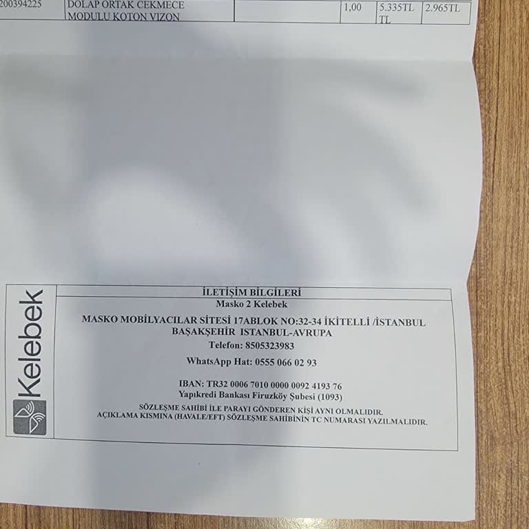 Teslimat Sözünü Tutmayan Kelebek Mobilya