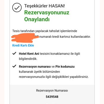 Geçersiz Kart Bildirimi Nedeniyle İptal Edilen Rezervasyonun Yenilenmesi Talebi