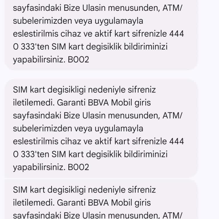 Garanti Bankası'nda Sim Kart Bloke Sorunu