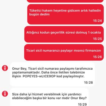 Tıkla Gelsin'de Kod Sorunu