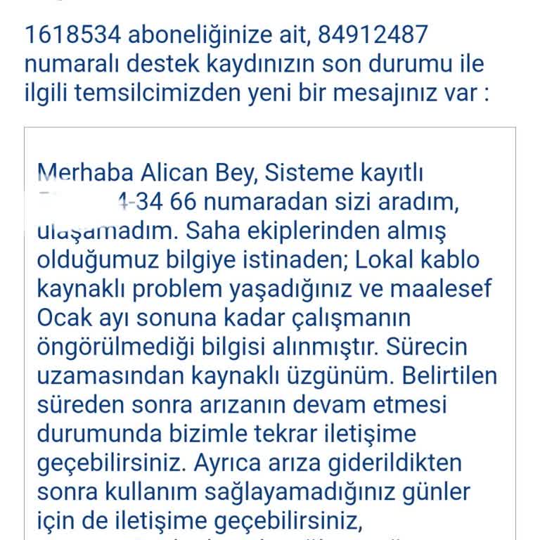 TurkNet'in Alt Yapı Sorunu Ve İletişim Eksikliği