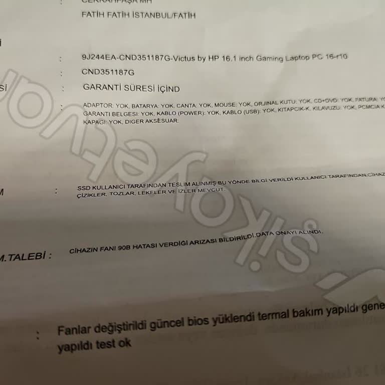 Parça Beklerken Zaman Kaybı Ve Sorumsuz Hizmet