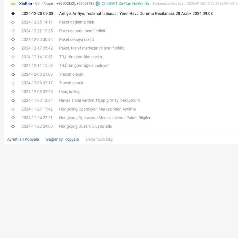 Kargo Takip Sorunu Ve Teslim Edilmeyen Ürün
