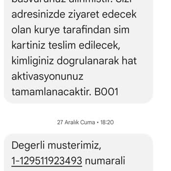 Dijital Kurye İle Sim Kart Teslimatında Büyük Sorun