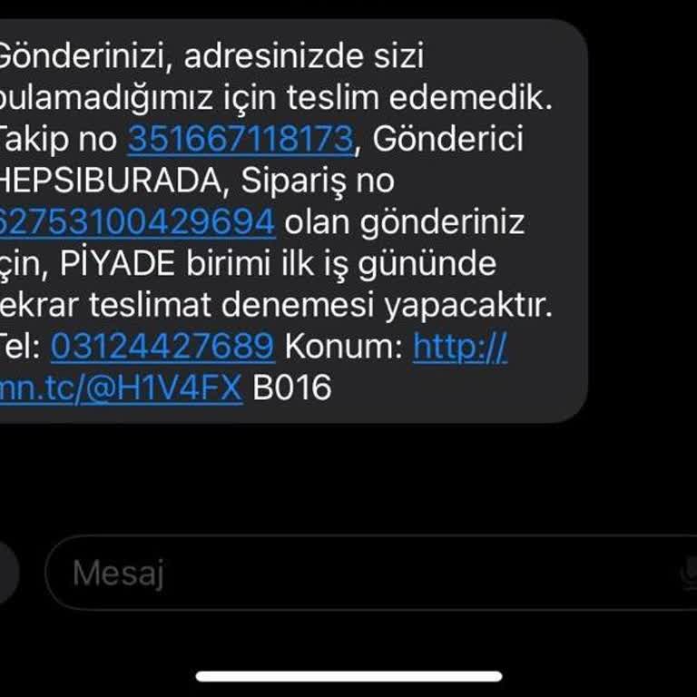 Adresime Ulaşmayan Kargo Sorunu