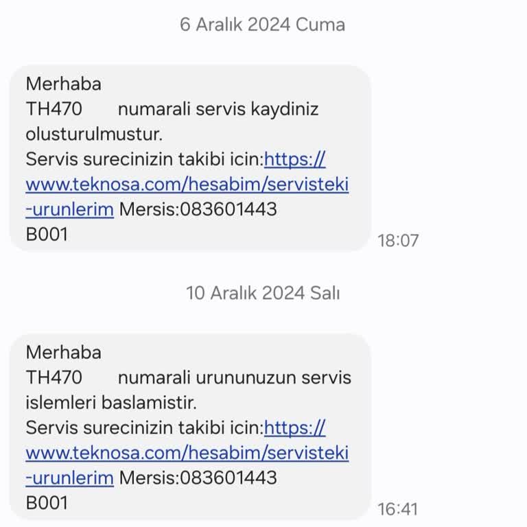 Teknosa'da Servis Süreci Mağduriyeti