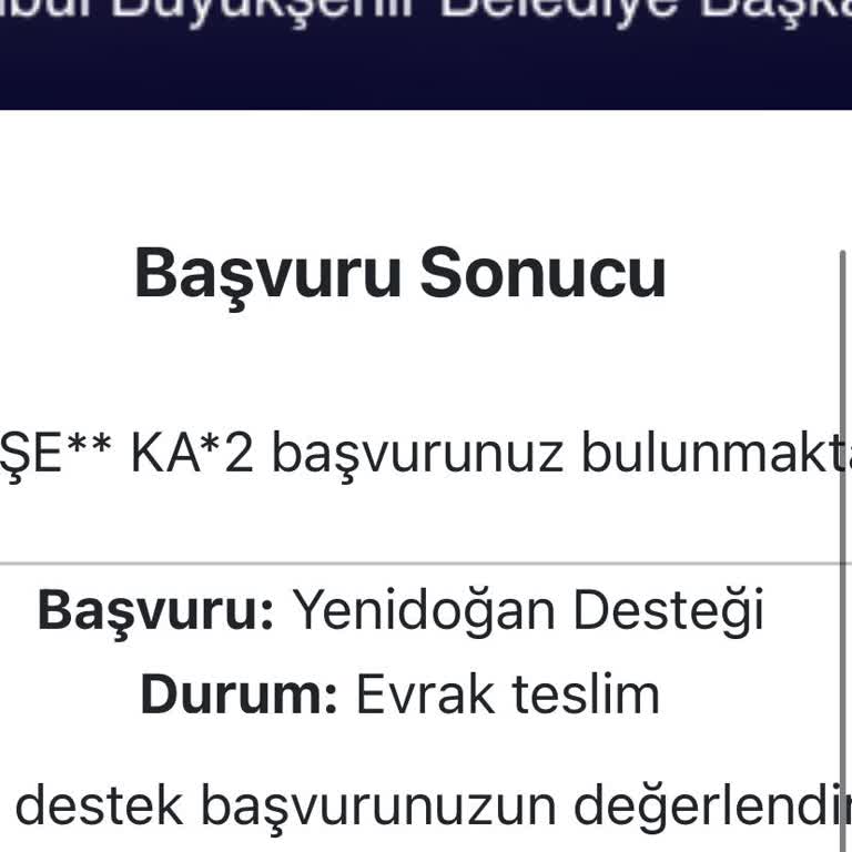 İBB Yeni Doğan Destek Paketi Başvuru Sürecinde Belirsizlik
