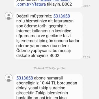 İptal Edilen İnternet Hizmeti İçin Fatura Sorunu