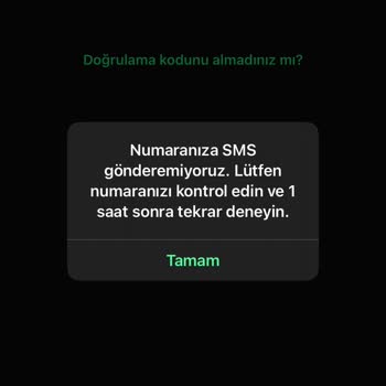WhatsApp'a Giremiyorum: Vodafone Hattıyla Numara Sorunu
