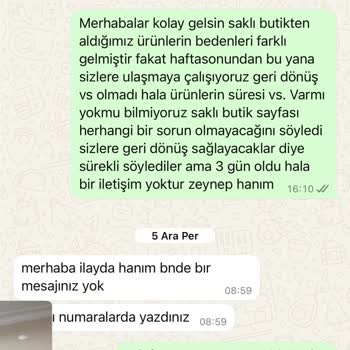Eksik Ürün Ve İlgisizlik Mağduriyeti