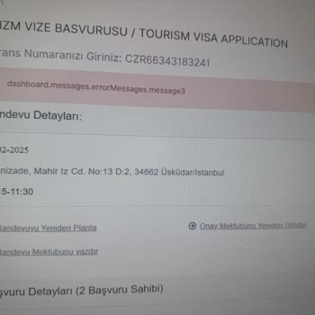 VFS Global Randevu Sorunu Ve İade Talebi