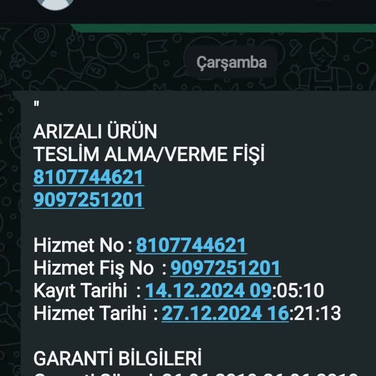 Vestel Servisinde Bitmeyen Çile