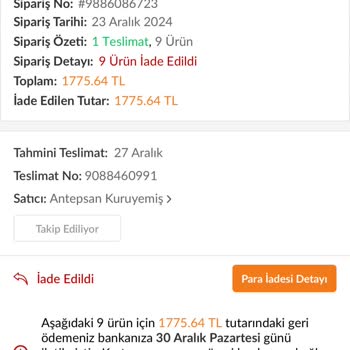 Trendyol'dan Sipariş Ettiğim Ürünler Eksik Ve İletişim Sorunları Yaşıyorum!