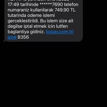 Yetkisiz Mobil Ödeme İşlemi Hakkında Acil Yardım Talebi