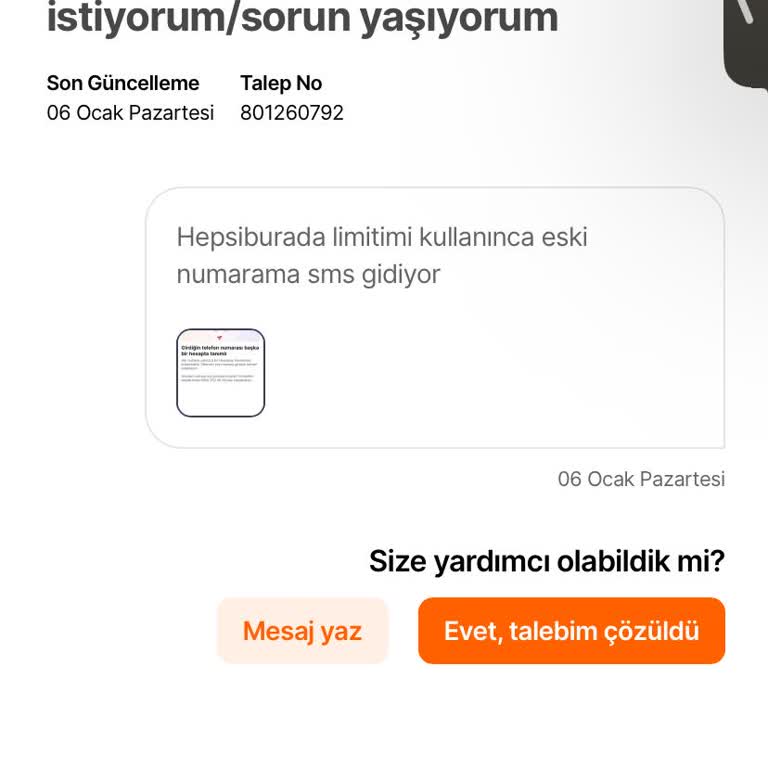 Eski Numaram Yüzünden Limitimi Kullanamıyorum
