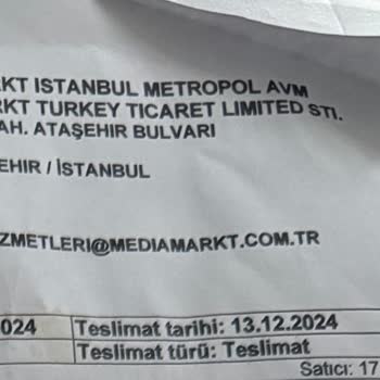 Teslim Edilmeyen Ürün Ve İletişimsizlik Sorunu
