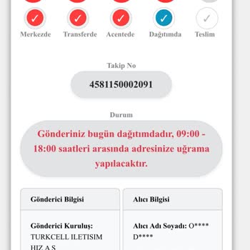 Geç Teslimat Ve Müşteri Hizmetleri Sorunu