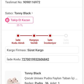 Yanlış Ürün Ve İade Sorunu Yaşatan Firma