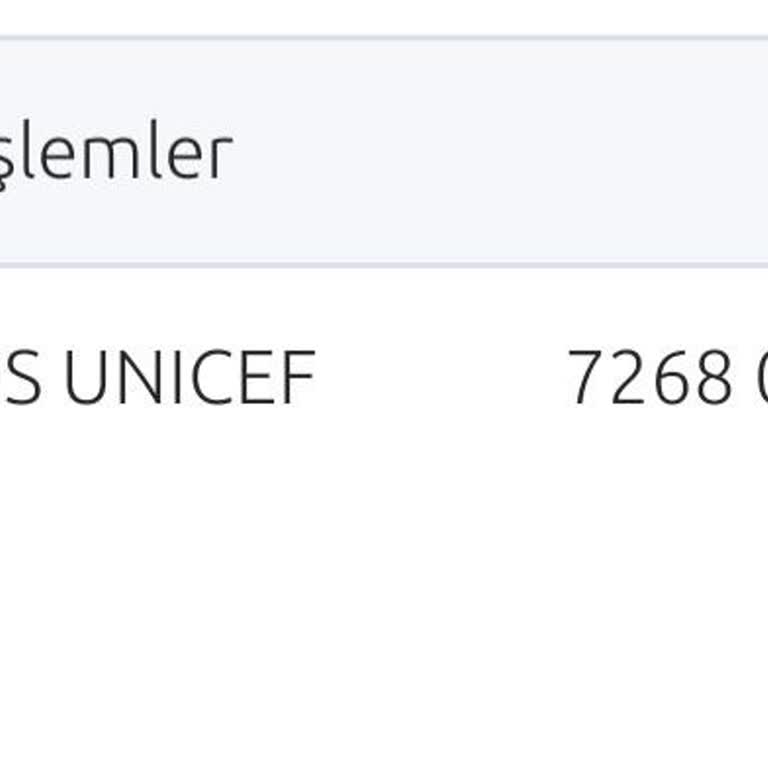 UNICEF Bağış Kesintisi İptal Sorunu