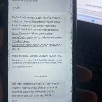 Vodafone'un Yanlış Hat İptali Mağduriyeti