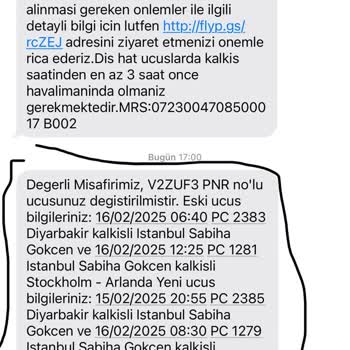 Pegasus'un Uçuş Tarihi Değişikliği Mağduriyeti